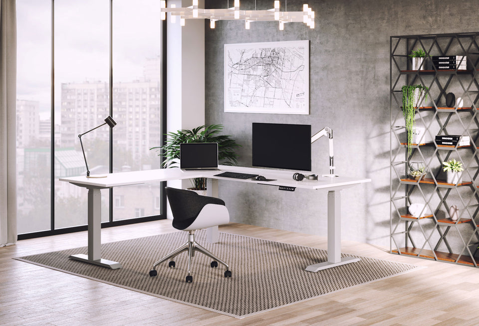 RLS Sit/Stand L-Shape Desk 60" X 72"